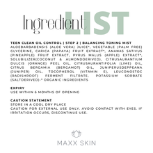 Load image into Gallery viewer, TEEN CLEAN OIL CONTROL | STEP 2 | BALANCING TONING MIST